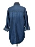 SOFIA 100% Cotton Blue 3/4 Sleeve Button-Down Shirt Size S - photo 2