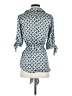 AGB 100% Polyester Teal 3/4 Sleeve Blouse Size S - photo 2