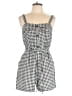 Blush 100% Polyester Checkered-gingham Black Romper Size L - photo 1