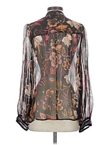Jade by Johnny Was Long Sleeve Silk Top (view 2)