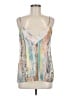 On Twelfth 100% Polyester Silver Sleeveless Blouse Size M - photo 1