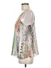 On Twelfth 100% Polyester Silver Sleeveless Blouse Size M - photo 5