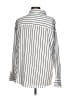 Nine Britton Stripes Ivory White Long Sleeve Blouse Size L - photo 2
