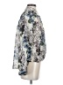 CAbi Floral Silver 3/4 Sleeve Blouse Size S - photo 4