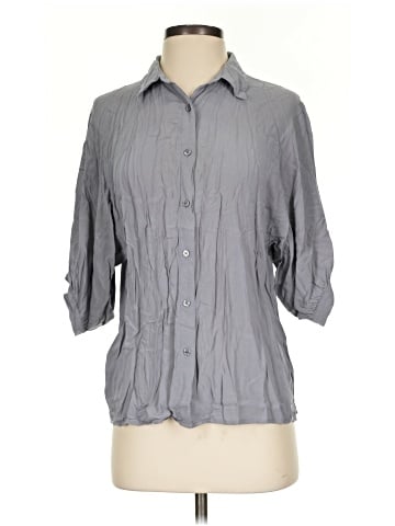 Express 3/4 Sleeve Button-Down Shirt (view 1)