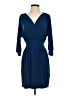 Moda International Solid Blue Cocktail Dress Size S - photo 1