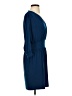 Moda International Solid Blue Cocktail Dress Size S - photo 4