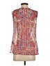 Ecru Red Sleeveless Blouse Size S - photo 2