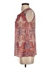 Ecru Red Sleeveless Blouse Size S - photo 5