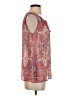 Ecru Red Sleeveless Blouse Size S - photo 4