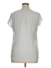 H&M 100% Polyester Gray Short Sleeve Blouse Size 14 - photo 2