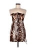 Cleo Animal Print Brown Cocktail Dress Size M - photo 1