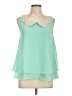 Hot & Delicious 100% Polyester Green Sleeveless Blouse Size L - photo 1
