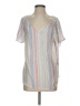 Christopher & Banks Silver Short Sleeve Blouse Size S - photo 1