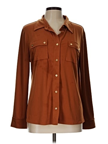 Adrienne Vittadini Long Sleeve Blouse (view 1)