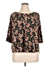 Amana Floral Brown 3/4 Sleeve Blouse Size XL - photo 1