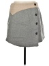 Line & Dot Solid Gray Casual Skirt Size M - photo 1