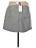 Line & Dot Solid Gray Casual Skirt Size M - photo 2