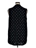 Massini Polka Dots Black Sleeveless Blouse Size 1X - photo 2