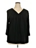 A. Giannetti Black 3/4 Sleeve Blouse Size 3X - photo 1