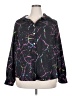Unbranded Print Black Long Sleeve Button-Down Shirt Size 3X - photo 1