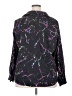 Unbranded Print Black Long Sleeve Button-Down Shirt Size 3X - photo 2