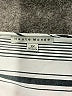 Haute Monde 100% Polyester Stripes Silver Ivory Short Sleeve Blouse Size 3X - photo 3