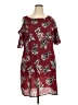 CAPSULE 100% Polyester Print Burgundy Casual Dress Size 18 - photo 1