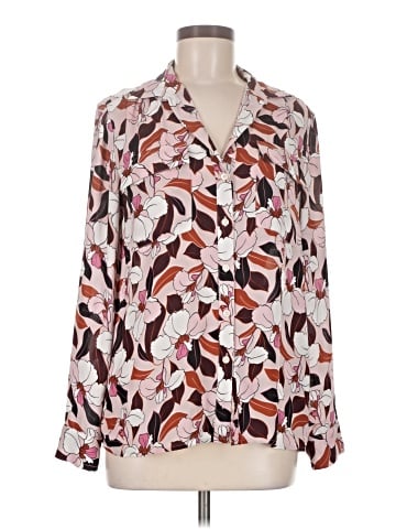 Ann Taylor Factory Long Sleeve Blouse (view 1)