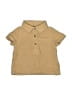 Old Navy 100% Cotton Tan Short Sleeve Button-Down Shirt Size 0-3 mo - photo 1