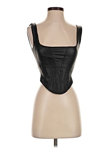 Forever 21 Faux Leather Top (view 1)