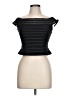 JS Collections Black Short Sleeve Top Size 12 - photo 1