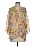 Renee C. 100% Polyester Yellow 3/4 Sleeve Blouse Size S - photo 1