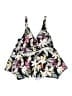 Target Floral Black Swimsuit Top Size 1X - photo 1