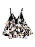 Target Floral Black Swimsuit Top Size 1X - photo 2