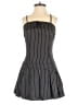 Shein Stripes Gray Casual Dress Size 4 - photo 1