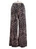 M.use 100% Velvet Animal Print Brown Casual Pants Size L - photo 1