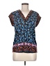 Daniel Rainn Blue Short Sleeve Blouse Size M - photo 1