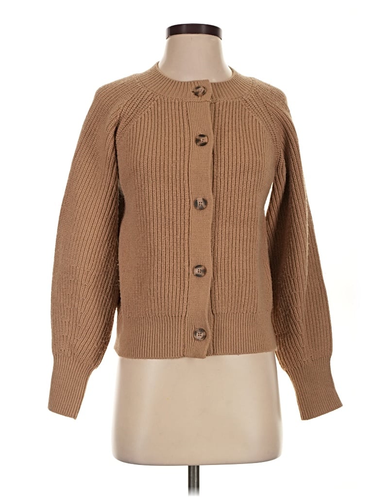 Pre-owned Banana Republic Cardigan Sweater In Tan