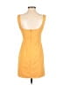 Blue Blush Solid Yellow Casual Dress Size S - photo 2