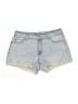 No Boundaries Blue Denim Shorts Size 10 - photo 1