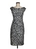 Connected Apparel Animal Print Gray Cocktail Dress Size 6 - photo 1