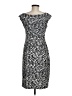 Connected Apparel Animal Print Gray Cocktail Dress Size 6 - photo 2