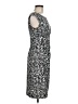 Connected Apparel Animal Print Gray Cocktail Dress Size 6 - photo 4