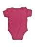 Bebe 100% Cotton Print Pink Short Sleeve Onesie Size 6-9 mo - photo 2