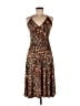 Forever Animal Print Brown Cocktail Dress Size M - photo 1