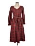 Jodifl Plaid Red Casual Dress Size L - photo 1