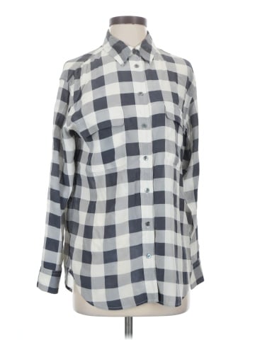 Equipment Long Sleeve Silk Top (view 1)