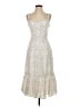 Code x Mode 100% Polyester Animal Print Ivory Cocktail Dress Size XS - photo 1