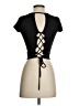 Free Kisses Black Short Sleeve Turtleneck Size S - photo 2